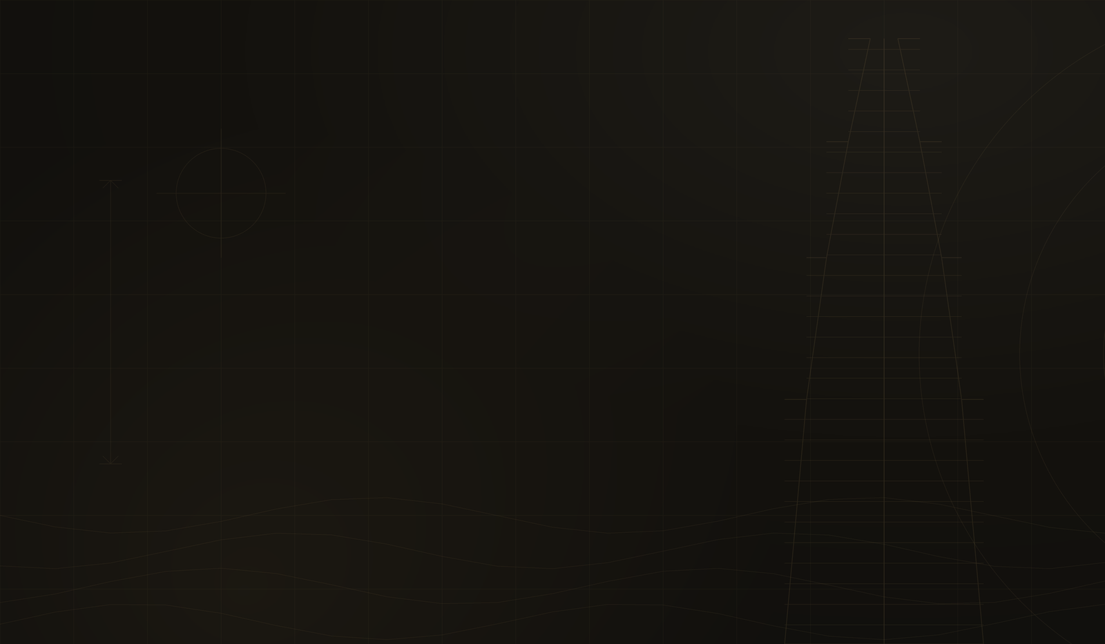 Dark architectural blueprint background with a faint grid