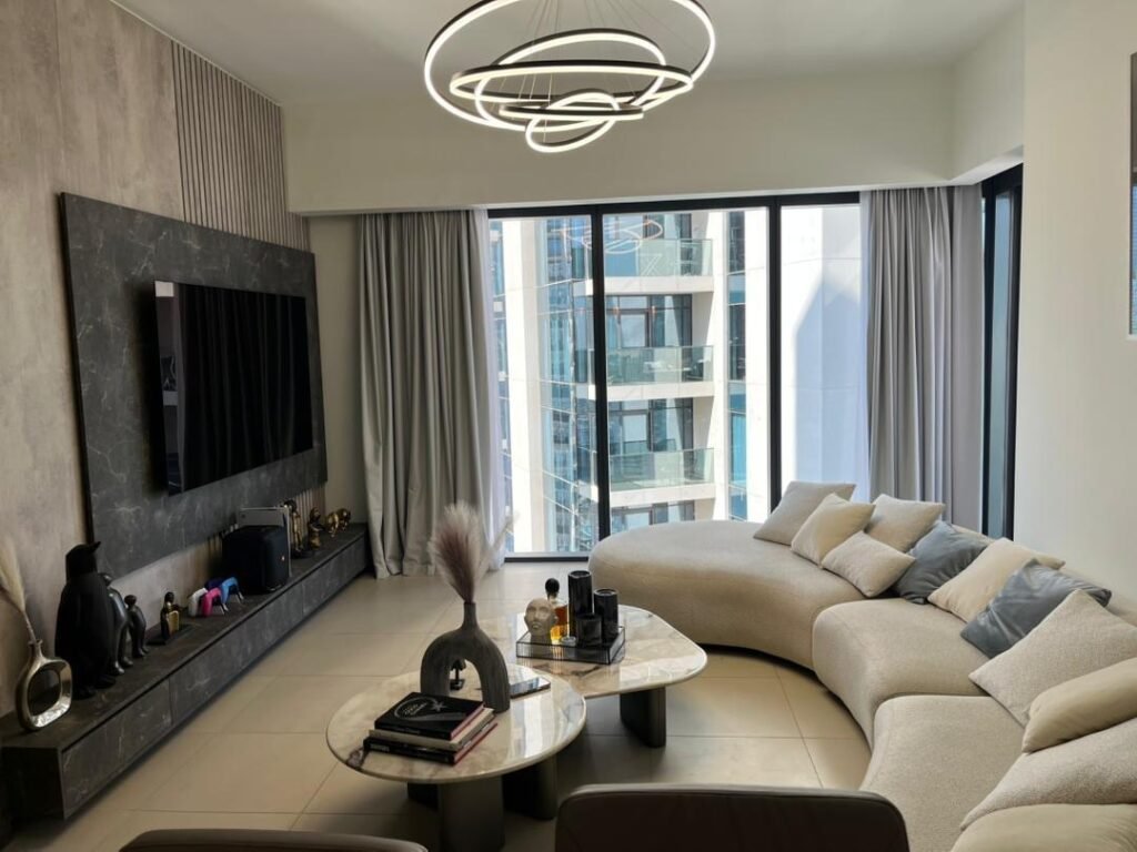 BLVD Central — 1 Bed — furnished living room