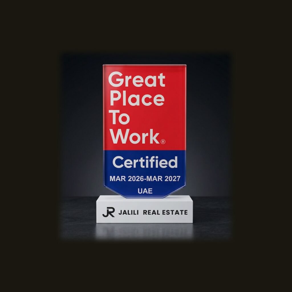 Great Place to Work Certified — plaque, Jalili Real Estate
